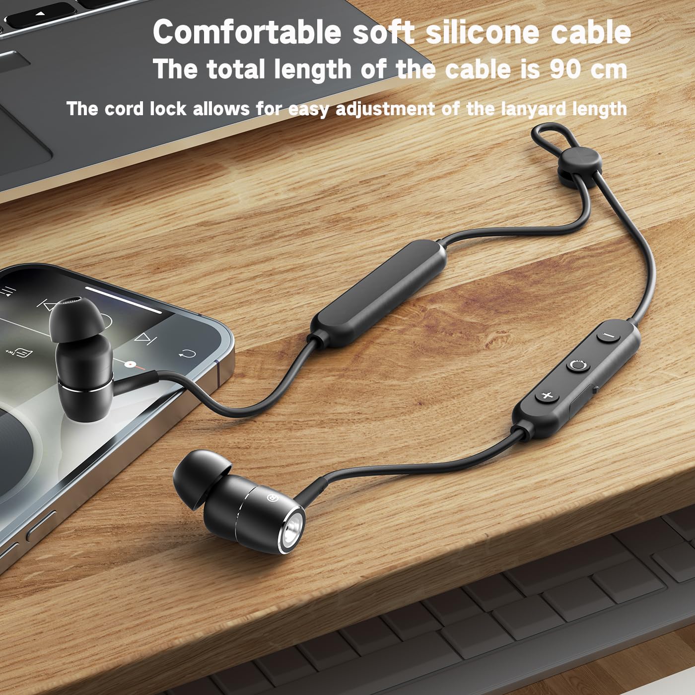 Neckband Earbuds Deep bass -ENC Noise-canceling,Magnetic Wireless Bluetooth Neckband Headphones In Ear Bass Boost with Mic call Noise Reduction,IPX4…