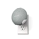 360 Electrical 360580 PowerClip Outlet Mount for Google Home Mini - Google Plug-in Bracket Stand Holder Case, for Kitchen, Bathroom, Bedroom, Living