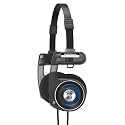 Koss Porta Pro Utility On-Ear Headphones, Detachable Interchangeable Cord System, Collapsible Design, Stealth Grey