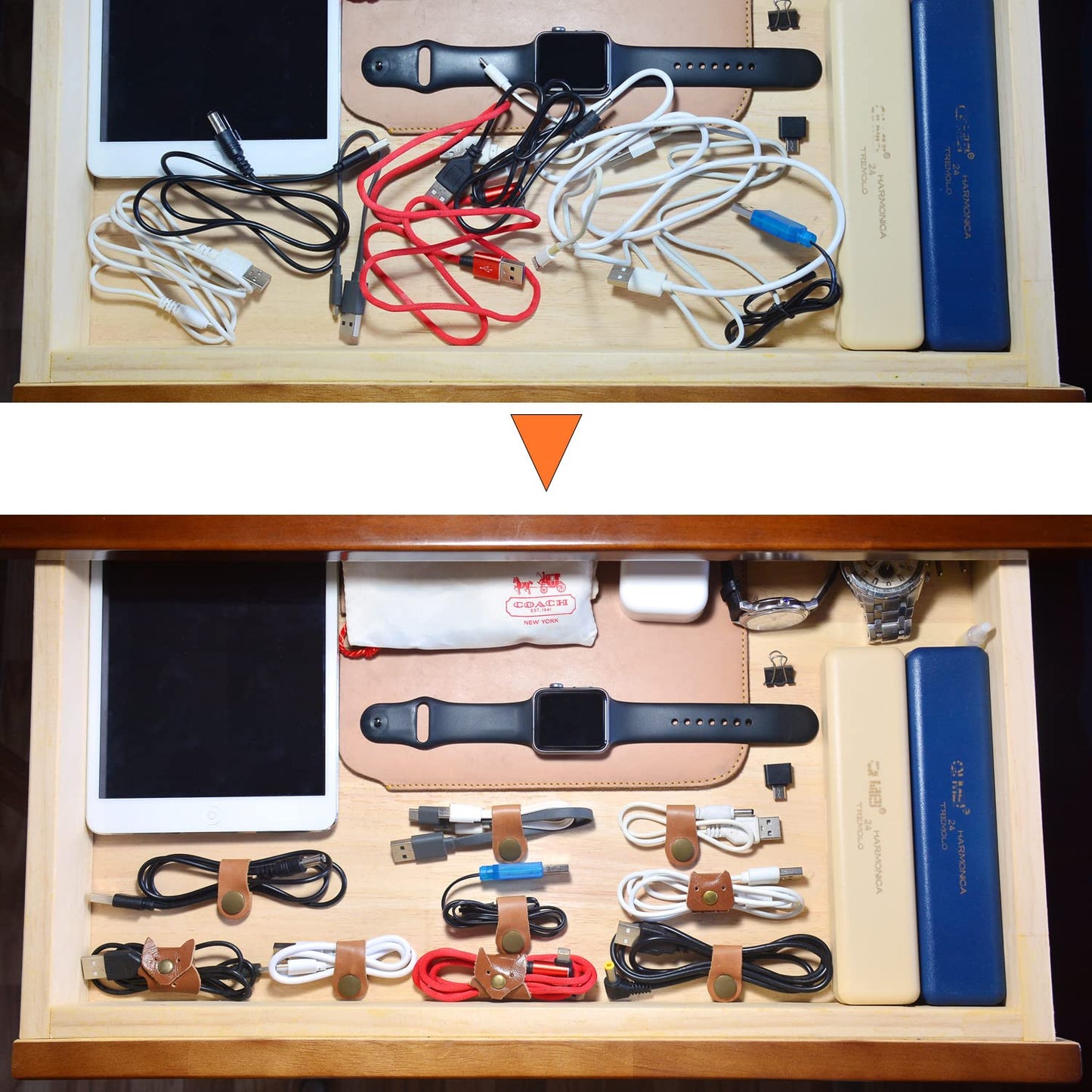 CAILLU Cord Organizer,Cord Keeper,Cable Organizer USB Holder,Cable Straps,Earbud case,wrap Headphone,Headset Winder,Earphone Clips Ties,stocking