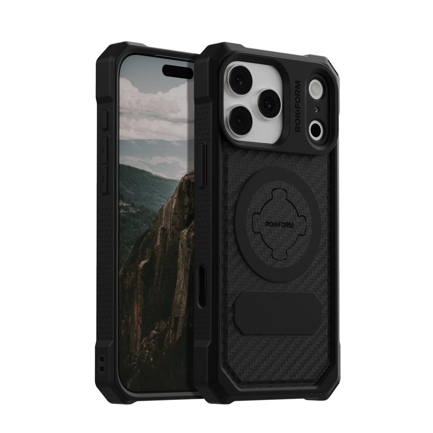 ROKFORM Rugged Case for iPhone 17 Pro Max, Magnetic + RokLock (Black)