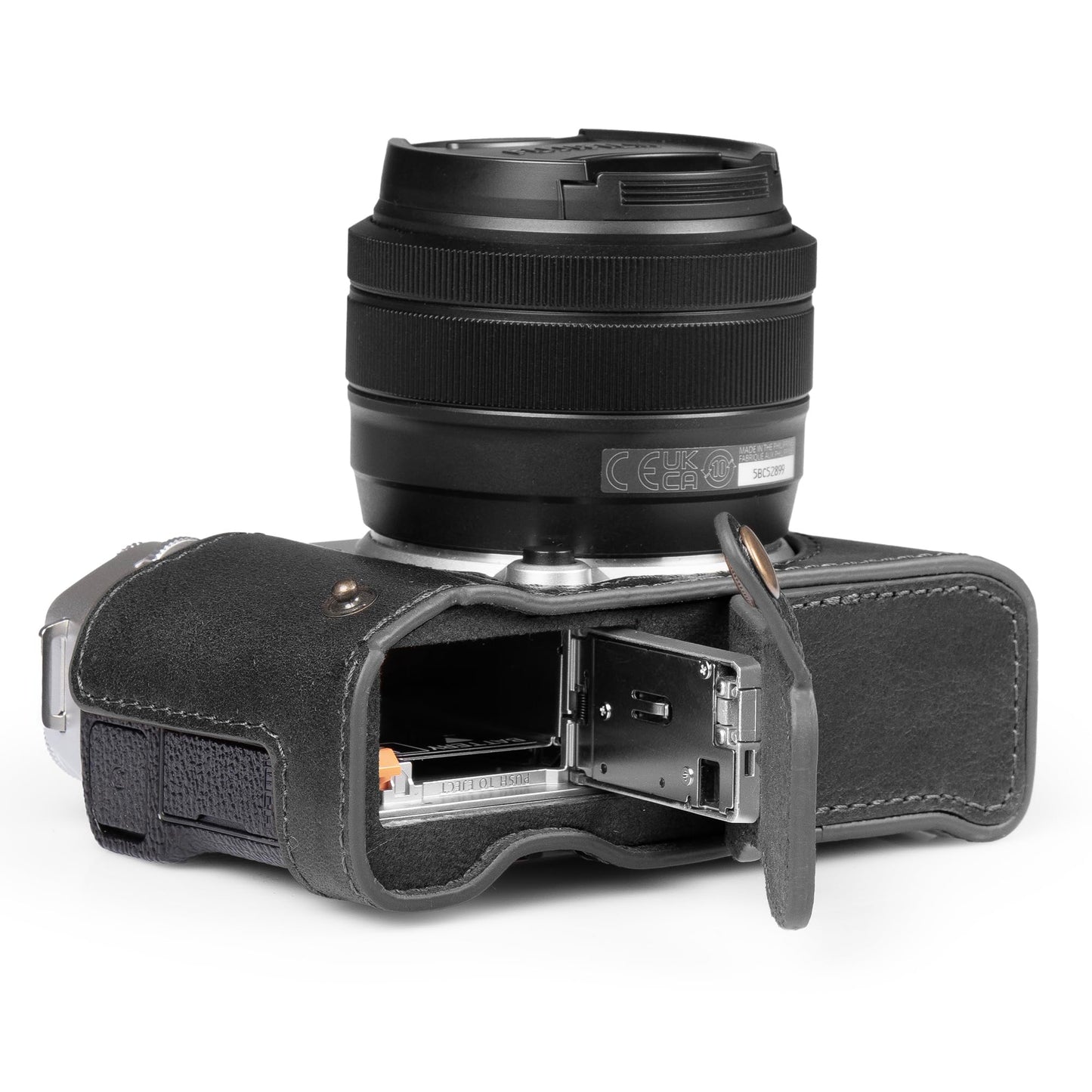 MegaGear Genuine Leather Half Camera Case Compatible with Fujifilm X-M5