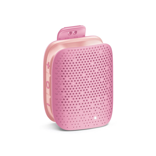 AT&T Essentials Clip Bluetooth Speaker | Mini Portable Bluetooth 5.3 Speaker with USB-C, Waterproof IPX5, 12-Hour Battery, Compact Clip-On Audio