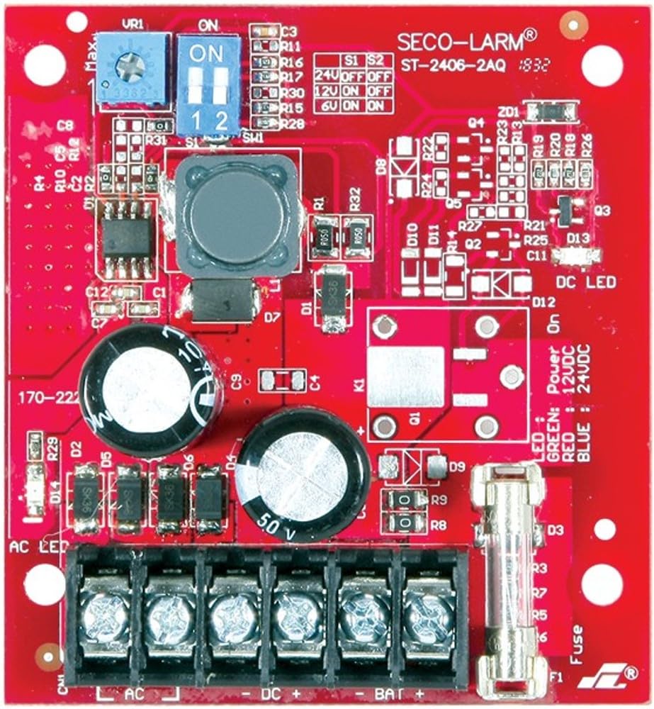 Seco-Larm Enforcer Power Supply Charger, 1.5A Continuous, 2A Peak (ST-2406-2AQ)