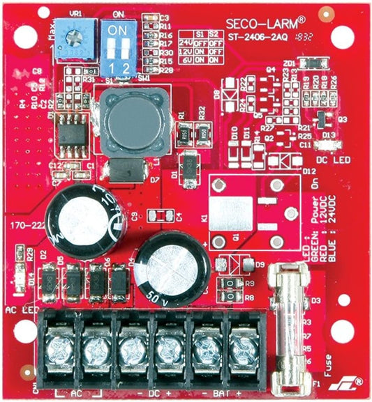 Seco-Larm Enforcer Power Supply Charger, 1.5A Continuous, 2A Peak (ST-2406-2AQ)