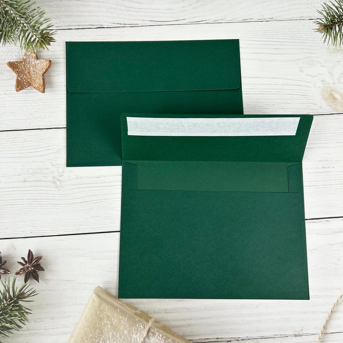 Rinrda 4x6 Envelopes For Invitation((50, Dark green, A6)