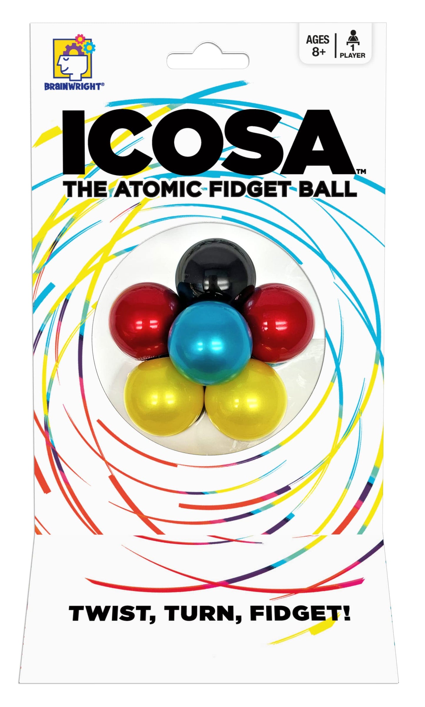 Brainwright - ICOSA - The Atomic Fidget Ball - Twist, Turn, Fidget!