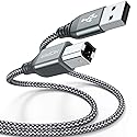 2 Pack USB Printer Cable - 5FT USB A to B Cable - Compatible with Hp, Canon, Brother, Samsung, Dell, Epson, Lexmark, Xerox, and More (Grey)
