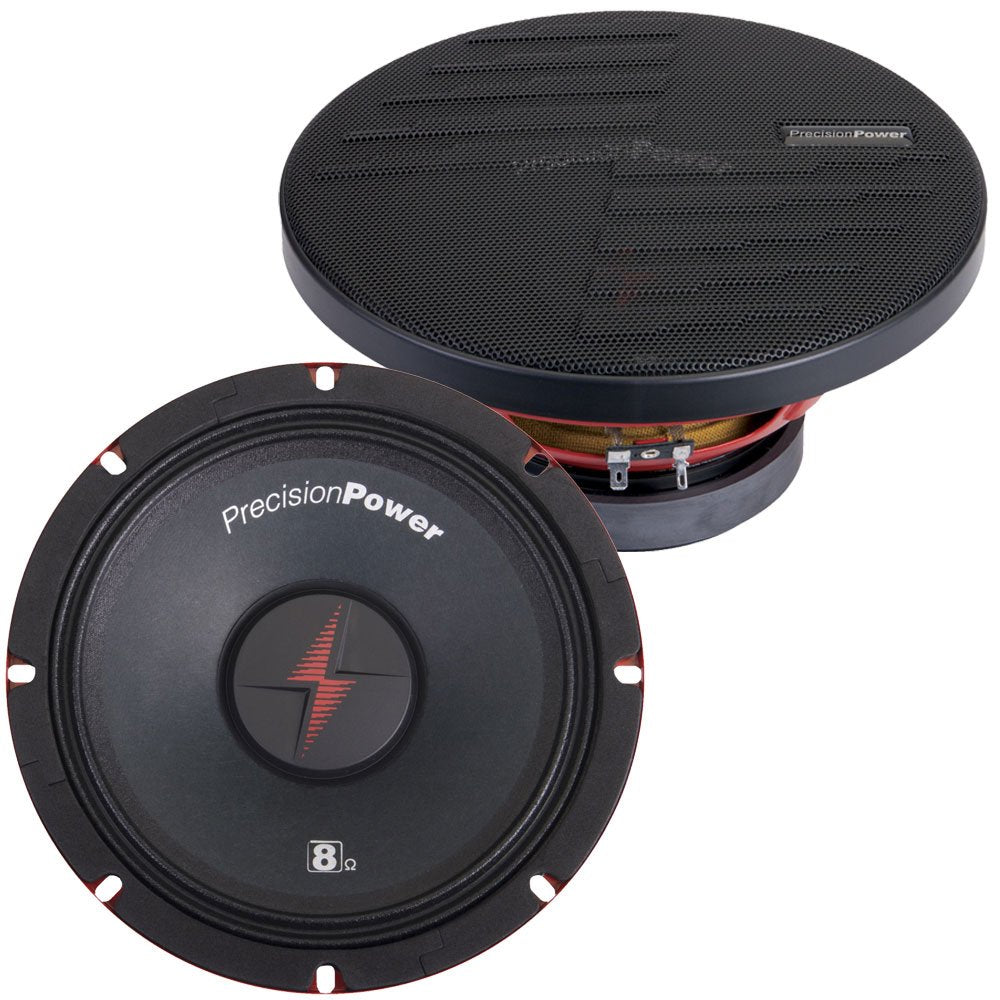 Precision Power PM.804 8-Inch Pro-Audio Mid Range Driver, Set of 1