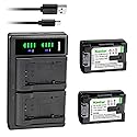 Kastar 2-Pack BN-VG107 Battery and LTD2 USB Charger Replacement for JVC BN-VG107 BN-VG107AC BN-VG107E BN-VG107EU BN-VG107U BN-VG107US BN-VG107USM