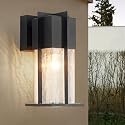 ZEGOLAER Outdoor Wall Light Fixtures with Crack-Like Glass Shade, Modern Outdoor Wall Sconce Exterior Light Fixture IP65 Waterproof, Front Porch Light