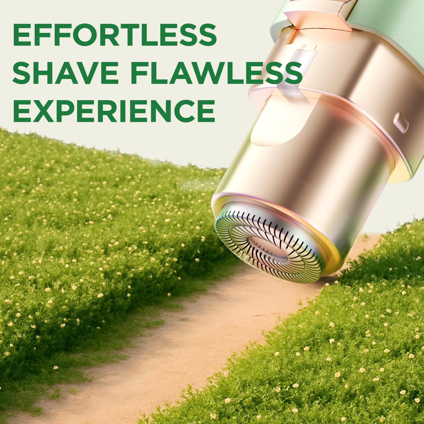 VOGCREST Hair Trimmer, 2 in 1 Facial Hair Remover & Eyebrow Trimmer for Women - Rechargeable, Portable, LED Light