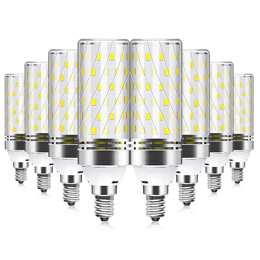 YGS-Tech E12 LED Corn Bulb, 6000K Daylight White, 16W 1500LM LED Bulb, CRI80+, 120W Incandescent Equivalent, Non-Dimmable Light Bulb for Home