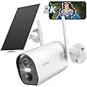 ieGeek Security Cameras Wireless Outdoor, 2K Solar Camera Security Outdoor with Spotlight & Siren, AI Detection Wireless Cameras for Home Security