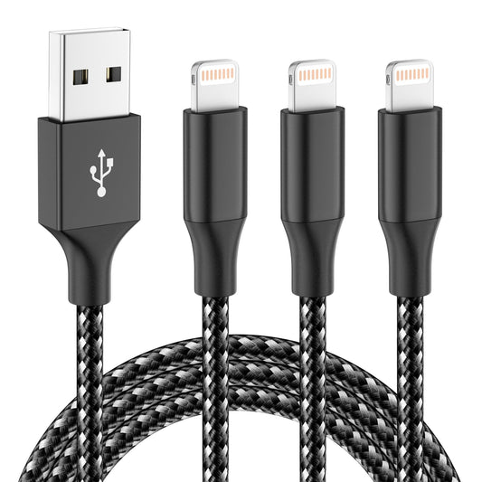 iPhone Charger 3pack 10FT Apple MFi Certified Long Lightning Cable Fast Charging High Speed Data Sync USB Cable Compatible iPhone 14 13/12/11 Pro…