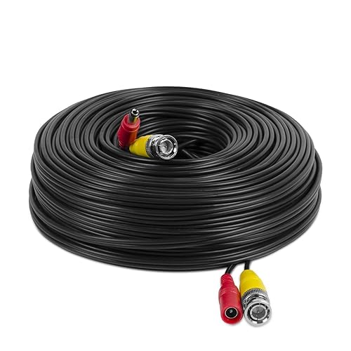 Amcrest 4K Security Camera Cable 150FT BNC, All-in-One Video & Power for HDCVI, HDTVI, Analog, DVR