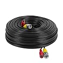 Amcrest 4K Security Camera Cable 100FT BNC Cable, Camera Wire CCTV, Pre-Made All-in-One Video and Power Cable for Security Camera, HDCVI, HDTVI