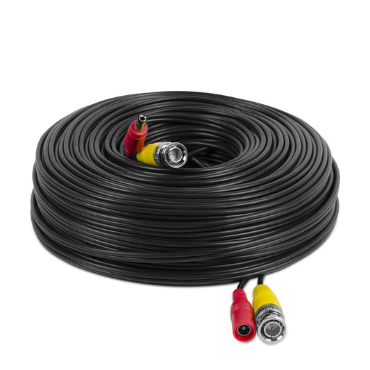 Amcrest 4K Security Camera Cable 100FT BNC Cable, Camera Wire CCTV, Pre-Made All-in-One Video and Power Cable for Security Camera, HDCVI, HDTVI