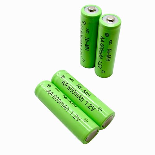 ASC Solar Light AA Ni-MH Rechargable Batteries (Pack of 12) (AA 600mAh)