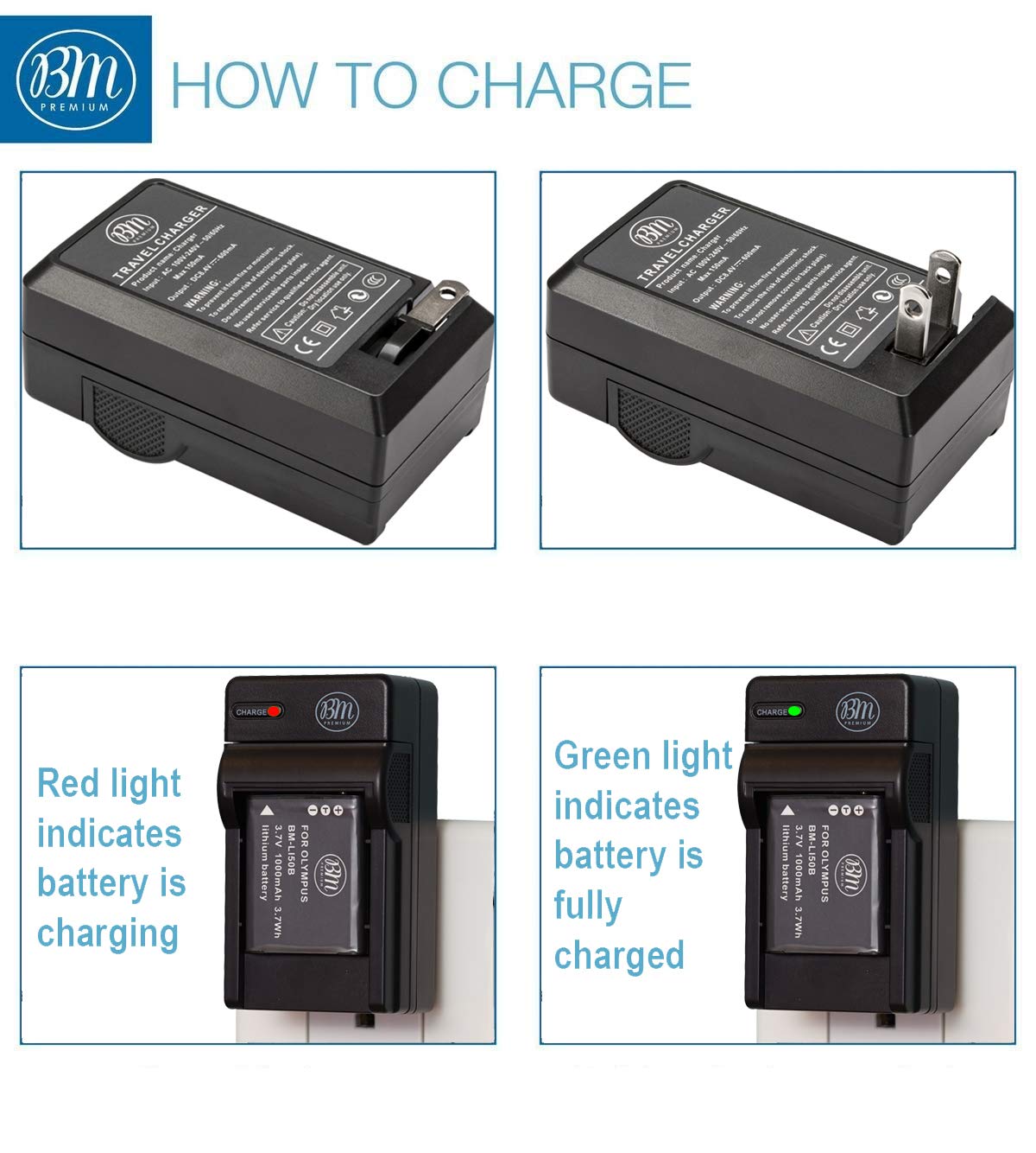 BM 2 LI-50B Batteries and Battery Charger for Olympus Stylus SH-25MR SZ-12 SZ-15 SZ-16 SZ-20 SZ-30MR SZ31MR TG-610 TG-630 TG-810 TG-820 TG-830 TG-850
