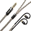 GUCraftsman 6N Single Crystal Silver Upgrade Earphone Cable 2.5mm/4.4mm Balance Earphone Upgrade Cable for Sony IER-M7 IER-M9 IER-Z1R (4.4mm Plug)