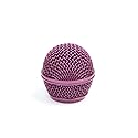 Replacement Mesh Microphone Grille For Shure SM58 565SD LC SV100,Pink