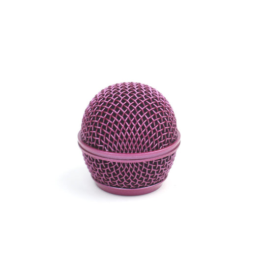 Replacement Mesh Microphone Grille For Shure SM58 565SD LC SV100,Pink
