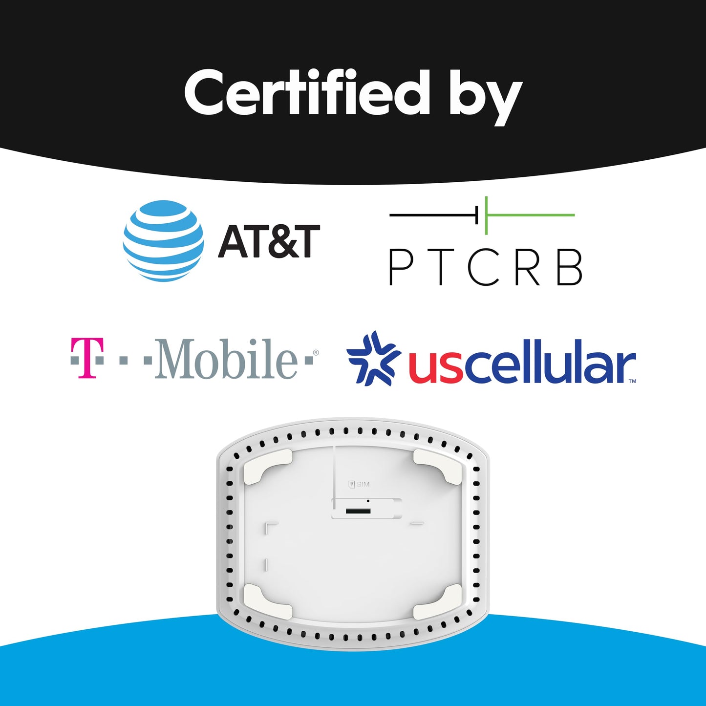 Hitron D60 5G Cellular Router with Sim Card Slot | AX3000 WiFi 6 Router with Mesh WiFi | Certified with T-Mobile, AT&T, US Cellular | Nano SIM, eSIM