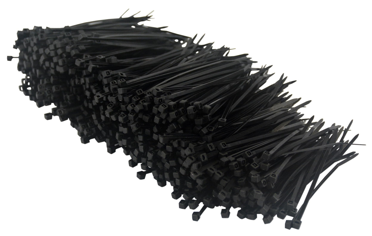 Pro Tie Ultra Light Duty, Self-Locking Nylon Cable Wire Ties for Indoor and Outdoor Use | 4-Inch, 18 lbs. Tensile Strength, UV Black Nylon, 100-Pack