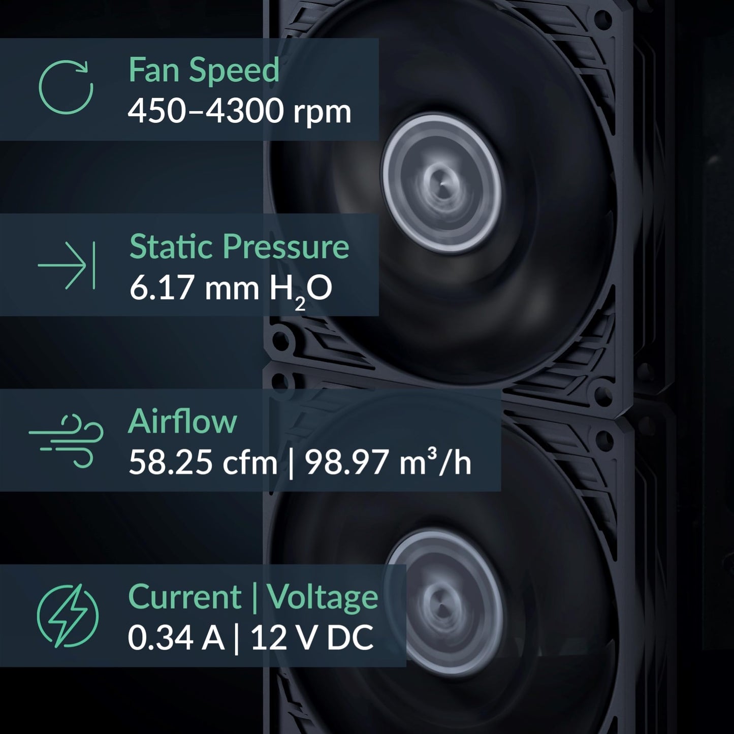 ARCTIC P9 Max - PC Fan, High-Performance 92 mm PWM case Fan, 450-4300 RPM, Optimized for Static Pressure, 0dB Mode - Black