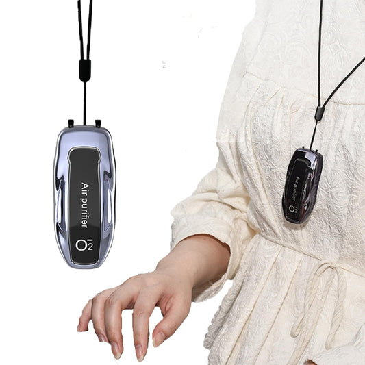 HAIEGACR S25 Pro Max Personal Air Purifier Necklace - Rechargeable Wearable Air Cleaner for Travel, Office & Everyday Use - 2000 Million Ions, Silent