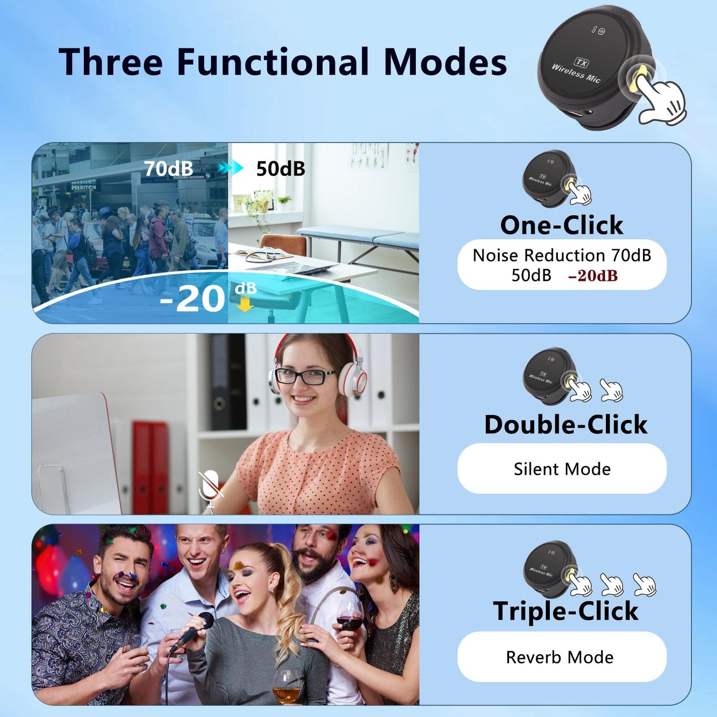 Gift Wireless Personal Lavalier Microphone with?Cultural Stickers?for Lightning iPhone 17/16/15/Android Noise Cancellation Omnidirectional Microphone