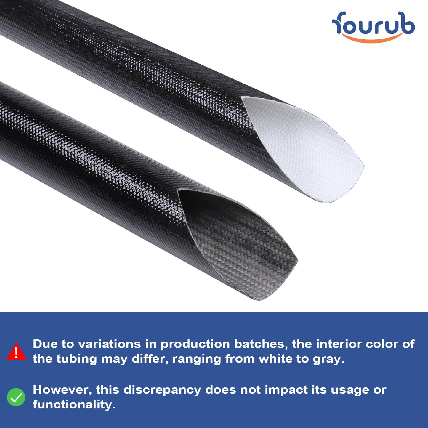 FOURUB Heat Resistant Wire Sleeve, Silicone Fiberglass Wire Cable Sleeve, Soft & Flexible (Up to 380°F), Black (3/8" ID, 20Ft)