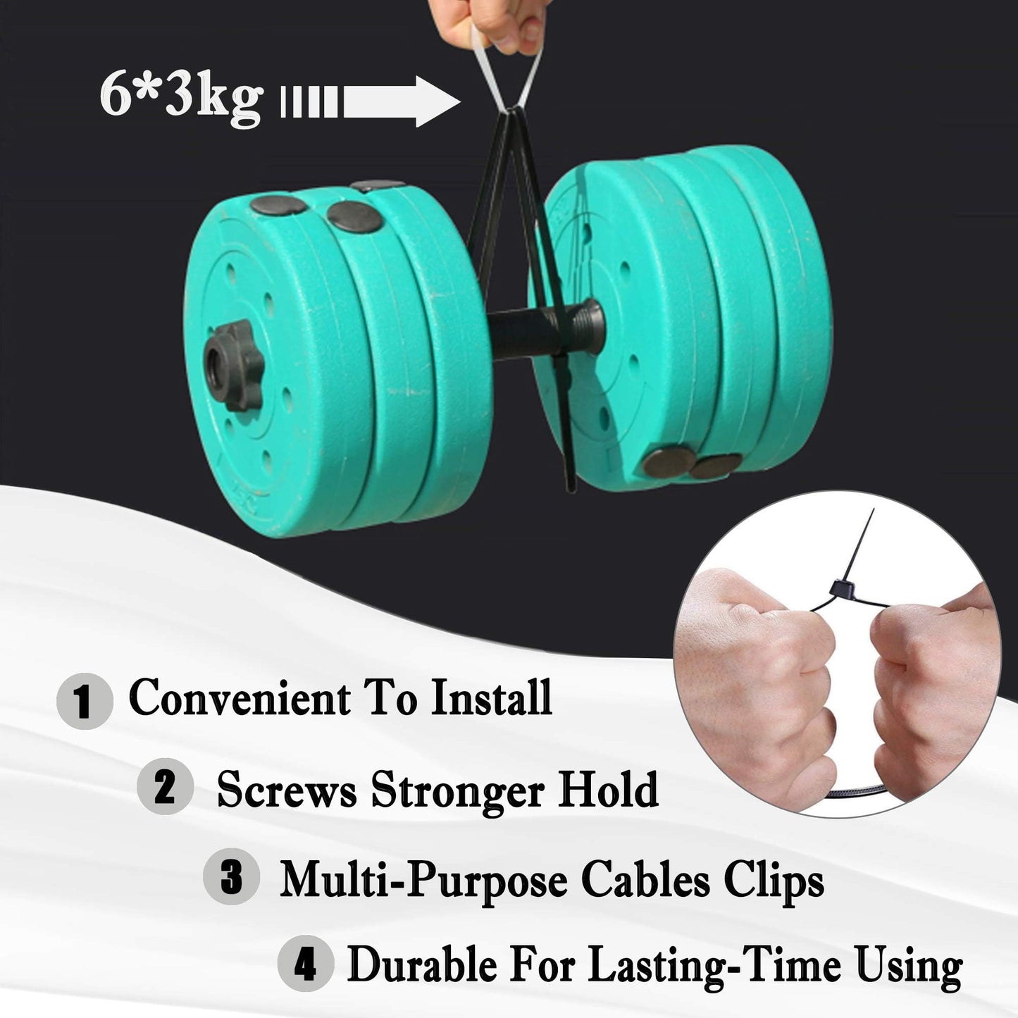 100 Pieces Cable Tie Mount Base Saddle Type Mount Wire Holder, 100 PCS Cable Zip Ties with Self-Locking (150 x 3.5mm) and Deep Thread Pan Head Screws