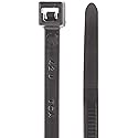 Hellermann Tyton T50L0C2 Standard Cable Tie, 15.35" Long, 50lb Tensile Strength, PA66, Black (Pack of 100)