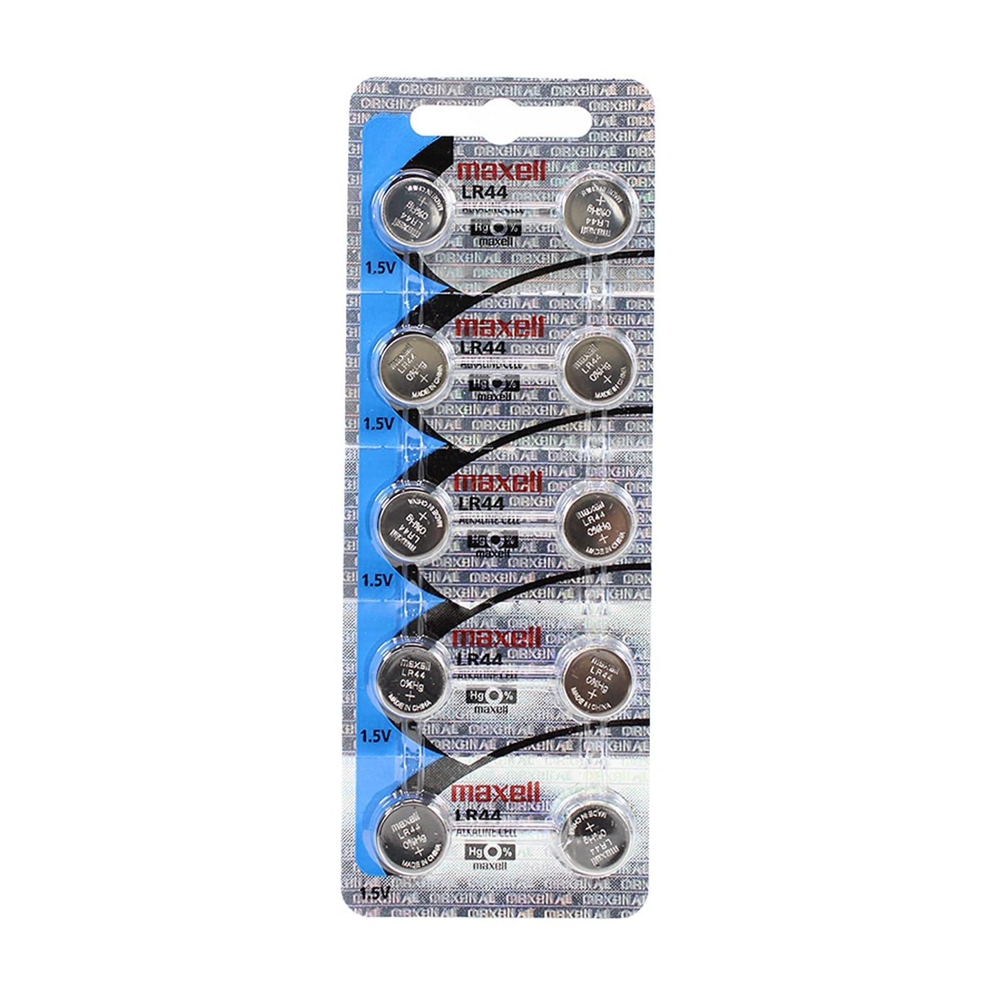Maxell LR440-10PK LR44 Batteries (Pack of 10)
