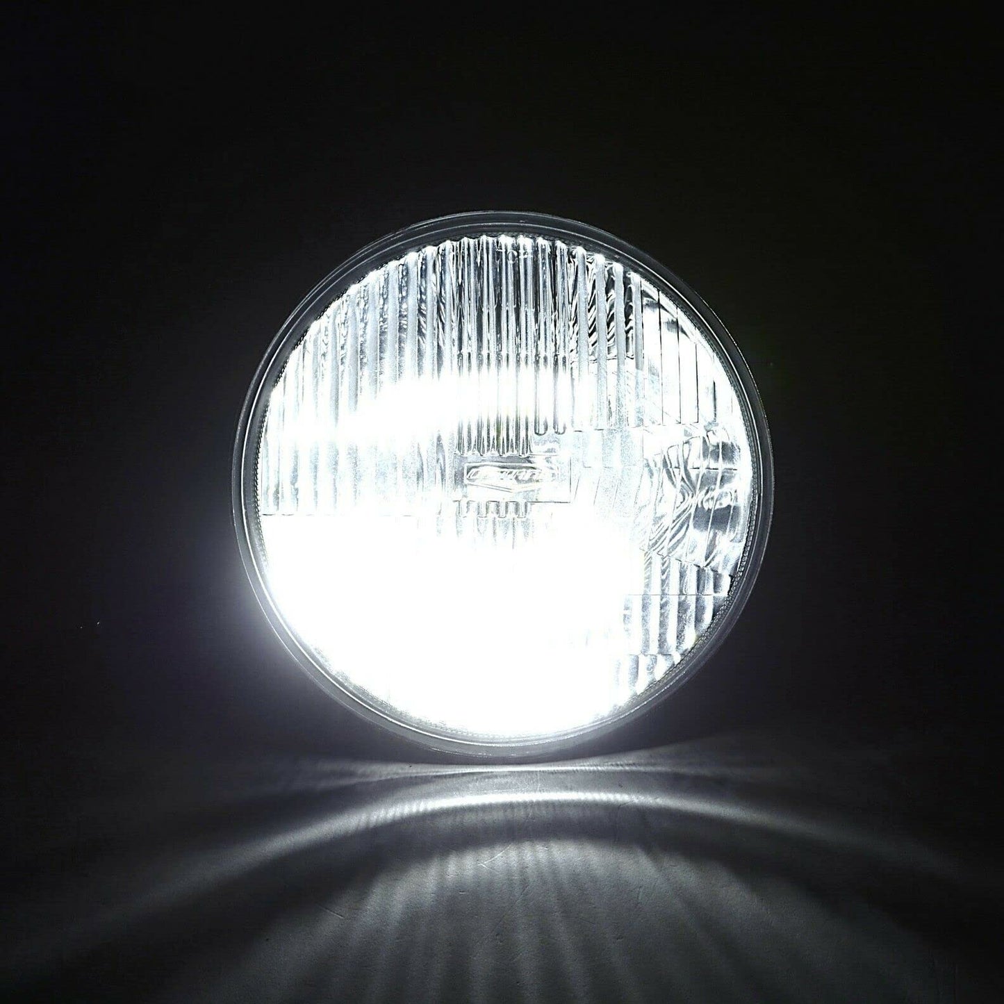 Octane Lighting 7 Inch Stock Style H4 Glass Headlight LED 4000 Lumens 20/40w Light Bulb Headlamp Pair