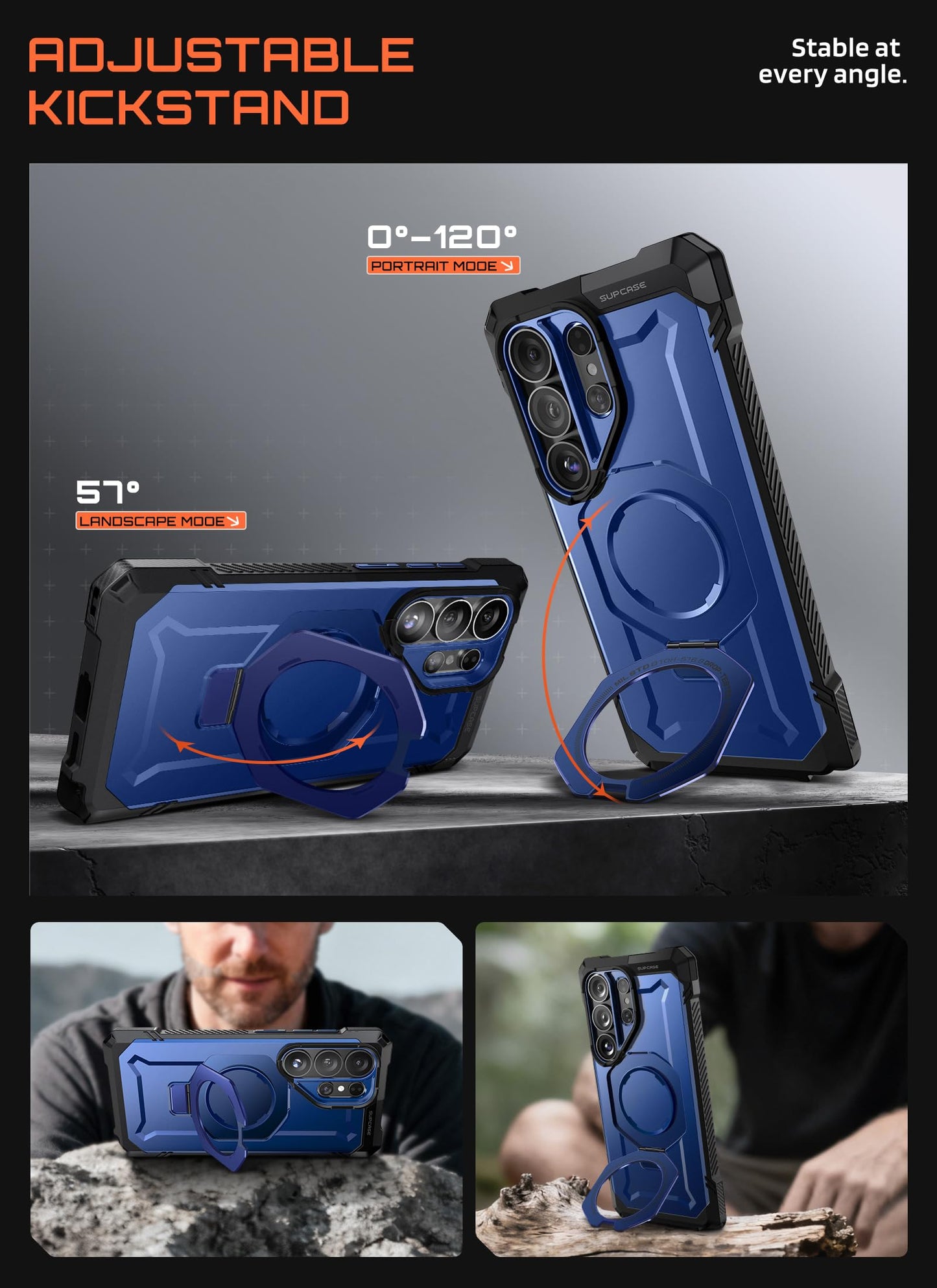 SUPCASE for Samsung Galaxy S26 Ultra Case with Kickstand (Unicorn Beetle Grip), [Wireless Charge Compatible] [Military-Grade Protection] Heavy-Duty