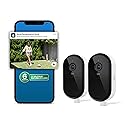 Arlo Essential Security Camera 2K (2025 Release) + 6 Months of Secure Plus Plan - Continuous Wired Plug-in Power Outdoor Camera, Person Recognition