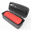 FitSand Hard Case Compatible for Sony XB20 Portable Bluetooth Speaker (Black+Silver)