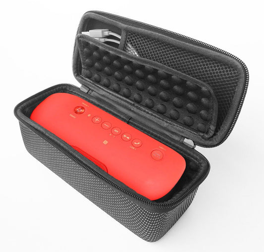 FitSand Hard Case Compatible for Sony XB20 Portable Bluetooth Speaker (Black+Silver)