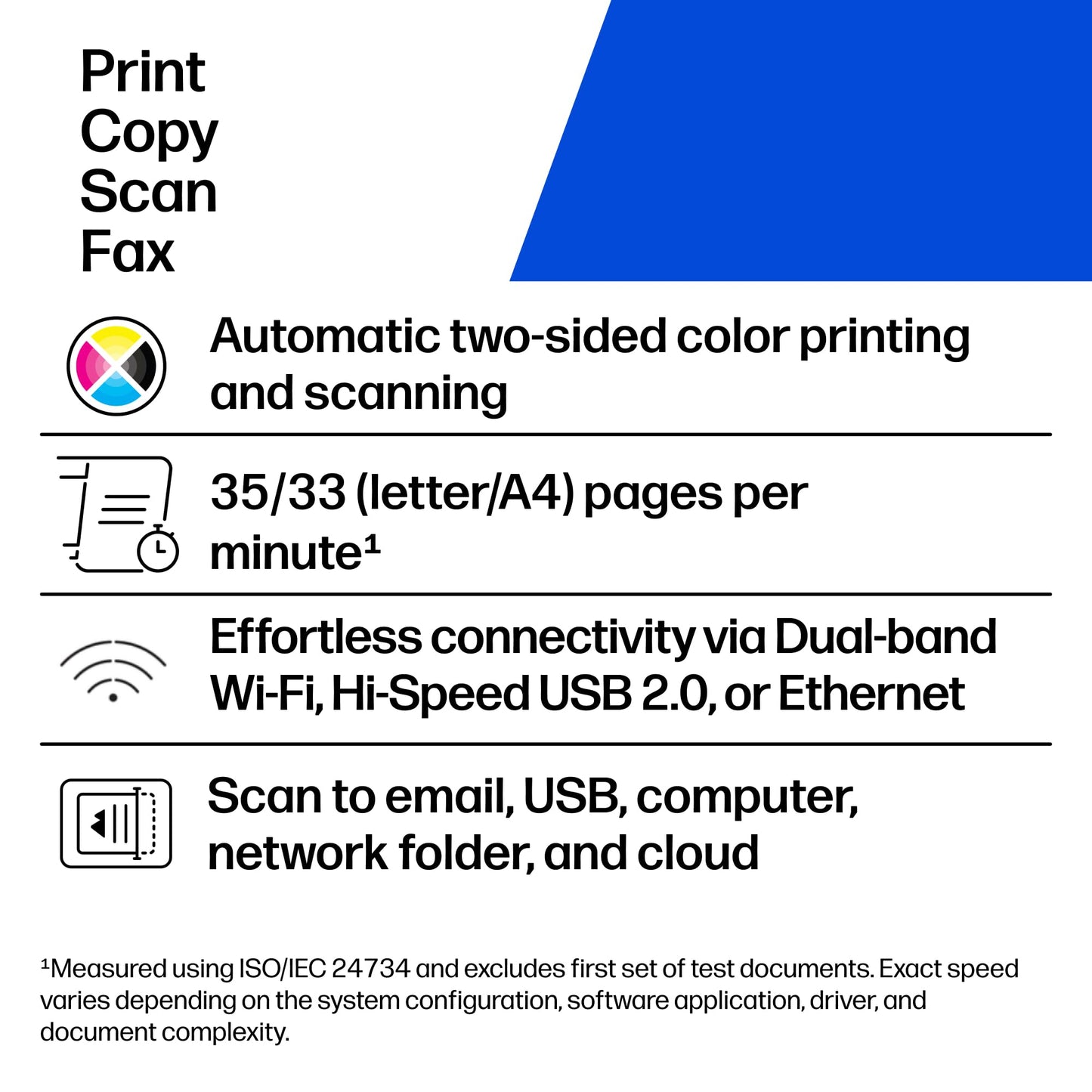 HP Color LaserJet Pro MFP 4301fdw Wireless All-in-One Color Laser Printer, Scanner, Copier, Fax, Best-for-Office
