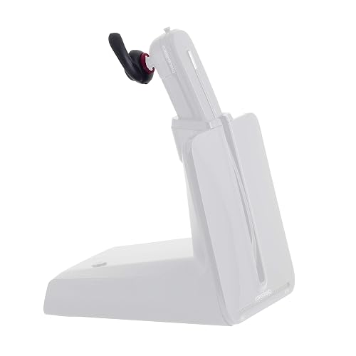 CHOCKALOTTA Eartip Adapter and Silicone Hook Eartips Compatible with Plantronics Poly CS540 / W440 / W740 / WH500 Headsets (1-Pack Adapter + 3 Pcs