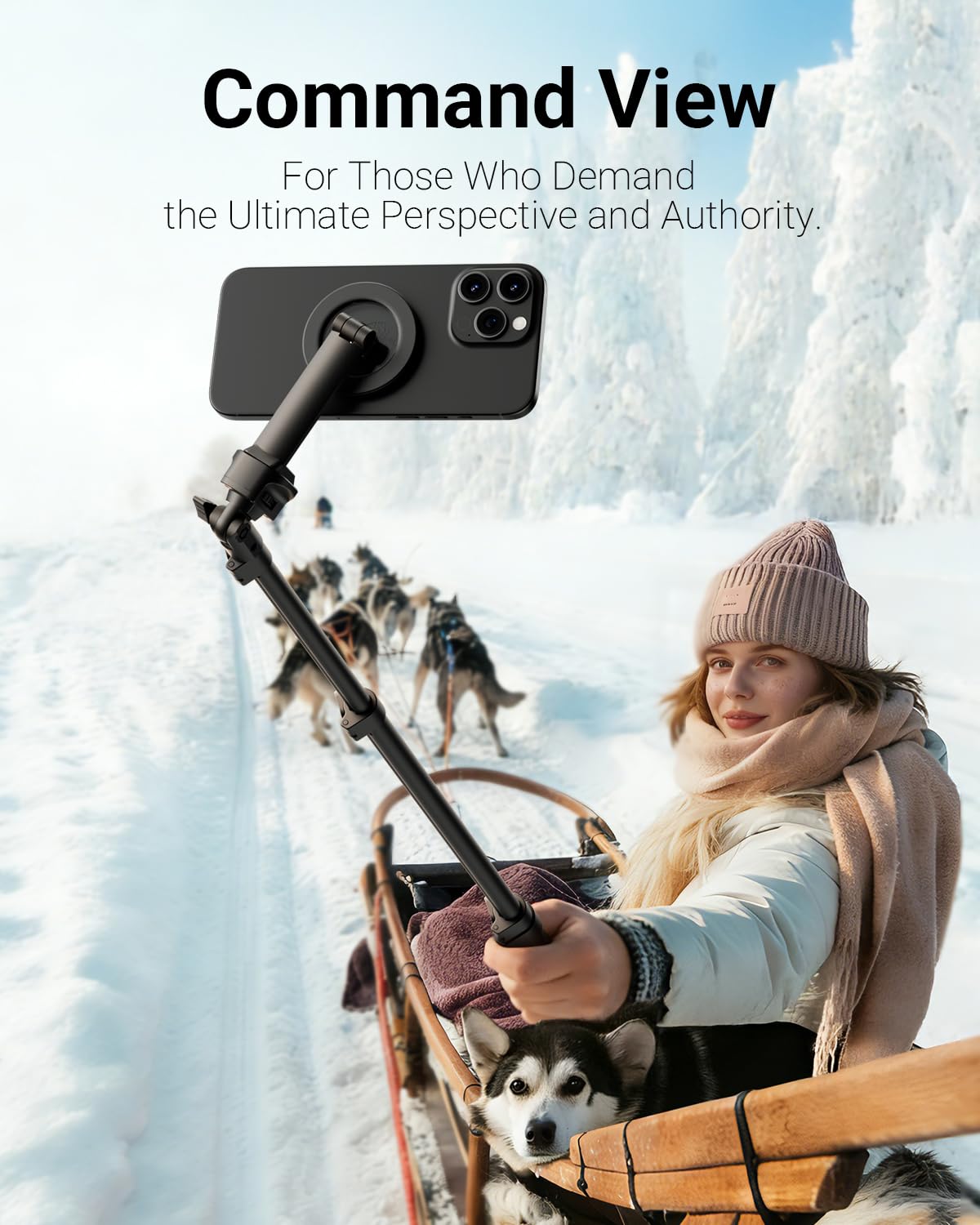 VIMOSE Phone Tripod, Tripod for iPhone with Remote & Strong Magnetic Holder for Magsafe, Stable Cell Phone Tripod for Video Recording, Essential