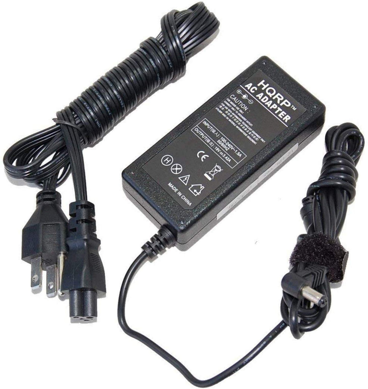 HQRP AC Power Adapter Works with MSI Cubi mini PC Series 2 3 Silent N 8 GL Desktop, Adaptor Power Supply Cord Plus Euro Plug Adapter
