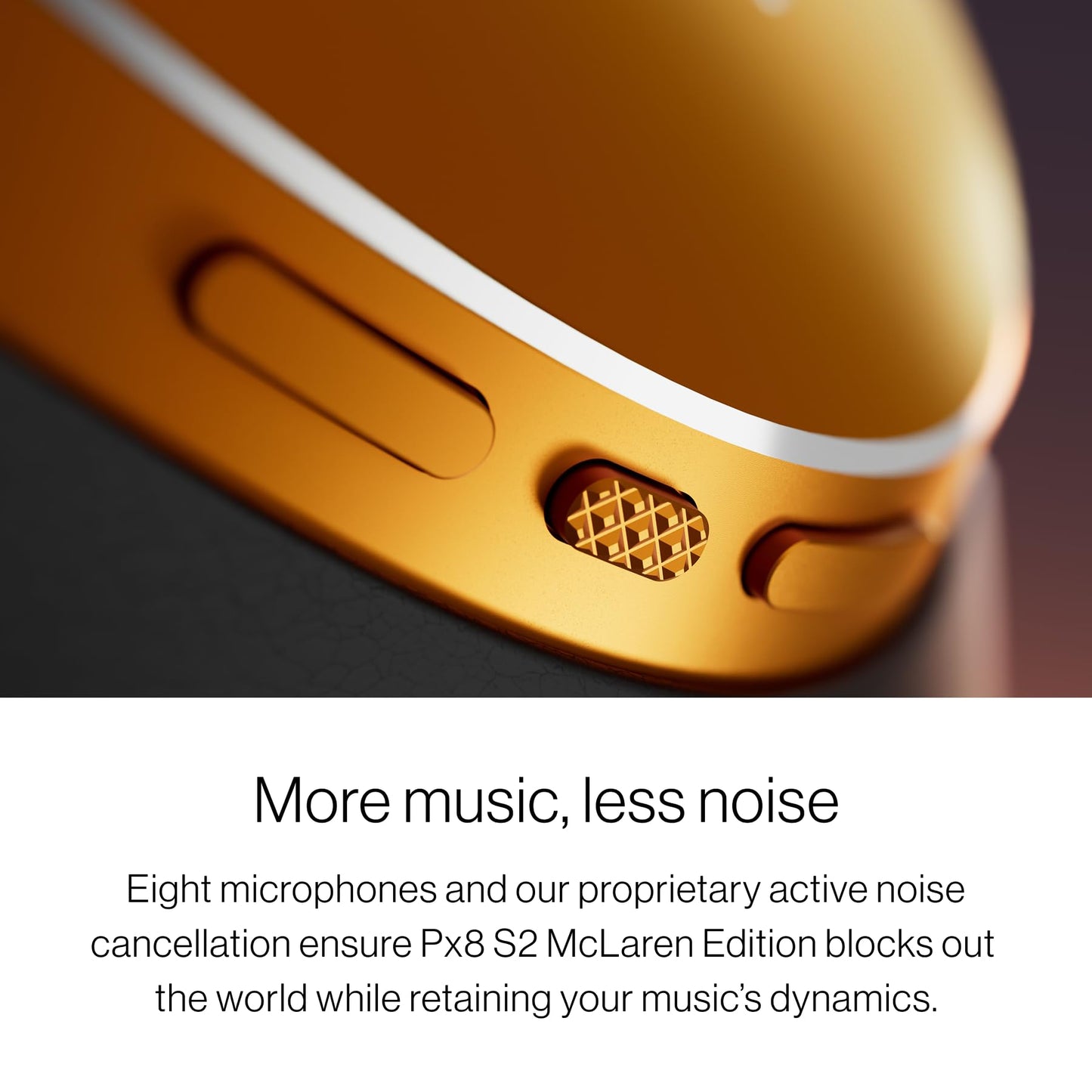 Bowers & Wilkins Px8 S2 McLaren Edition Wireless Over-Ear Headphones, Noise Cancelling Bluetooth Headphones, aptX Lossless, Memory Foam Ear Cushions…