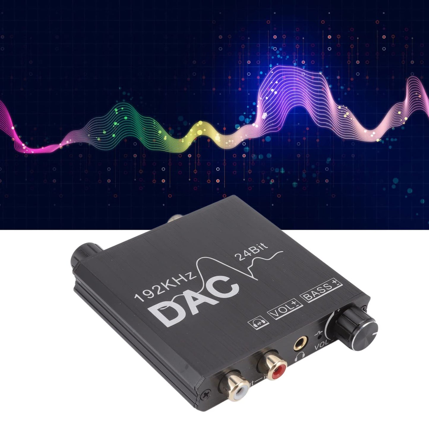 192KHz Digital to Analog Converter, Pcm to L R RCA, Supports 24 Bit S PDif Input Bitstream, Aluminum Alloy, RCA Plug or 3.5MM Jack Suitable