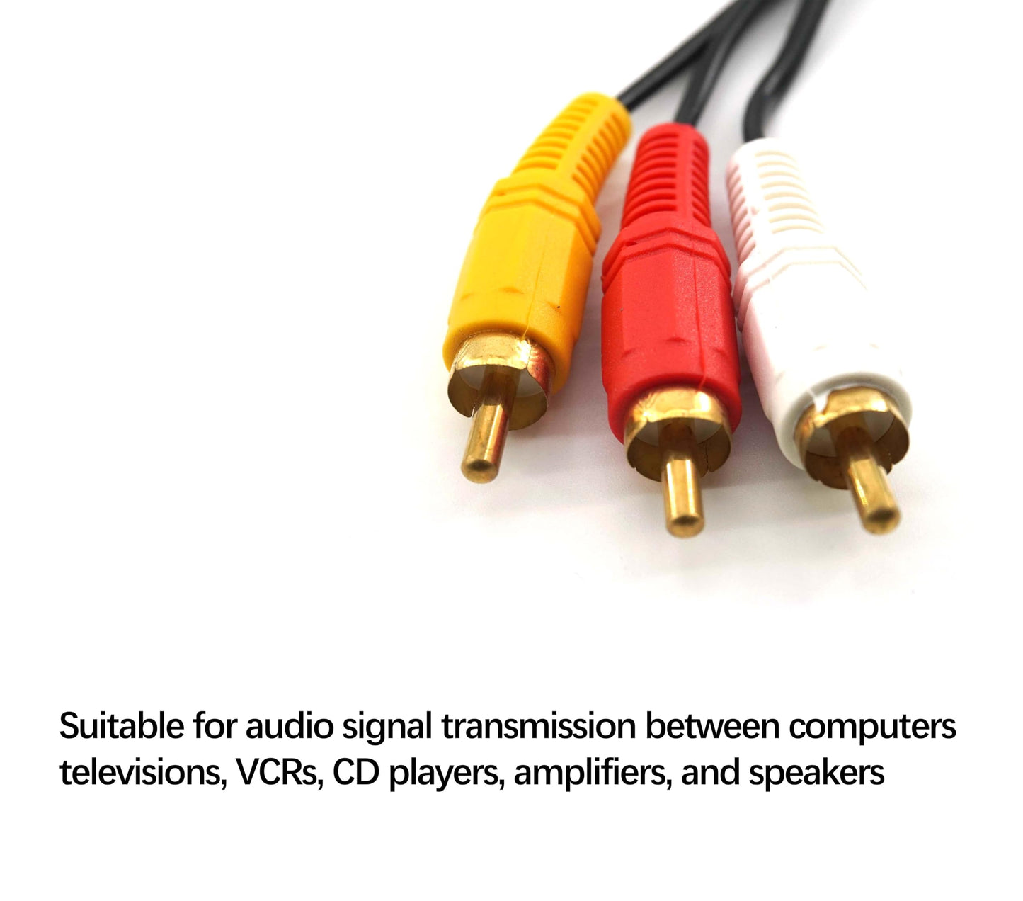 Replacement 1/3 Audio Cable 3.5mm to 3 RCA Audio AV Connection Cable TV Box Three Lotus Head AV Cable? Compatible with Smartphone, TV, MP3
