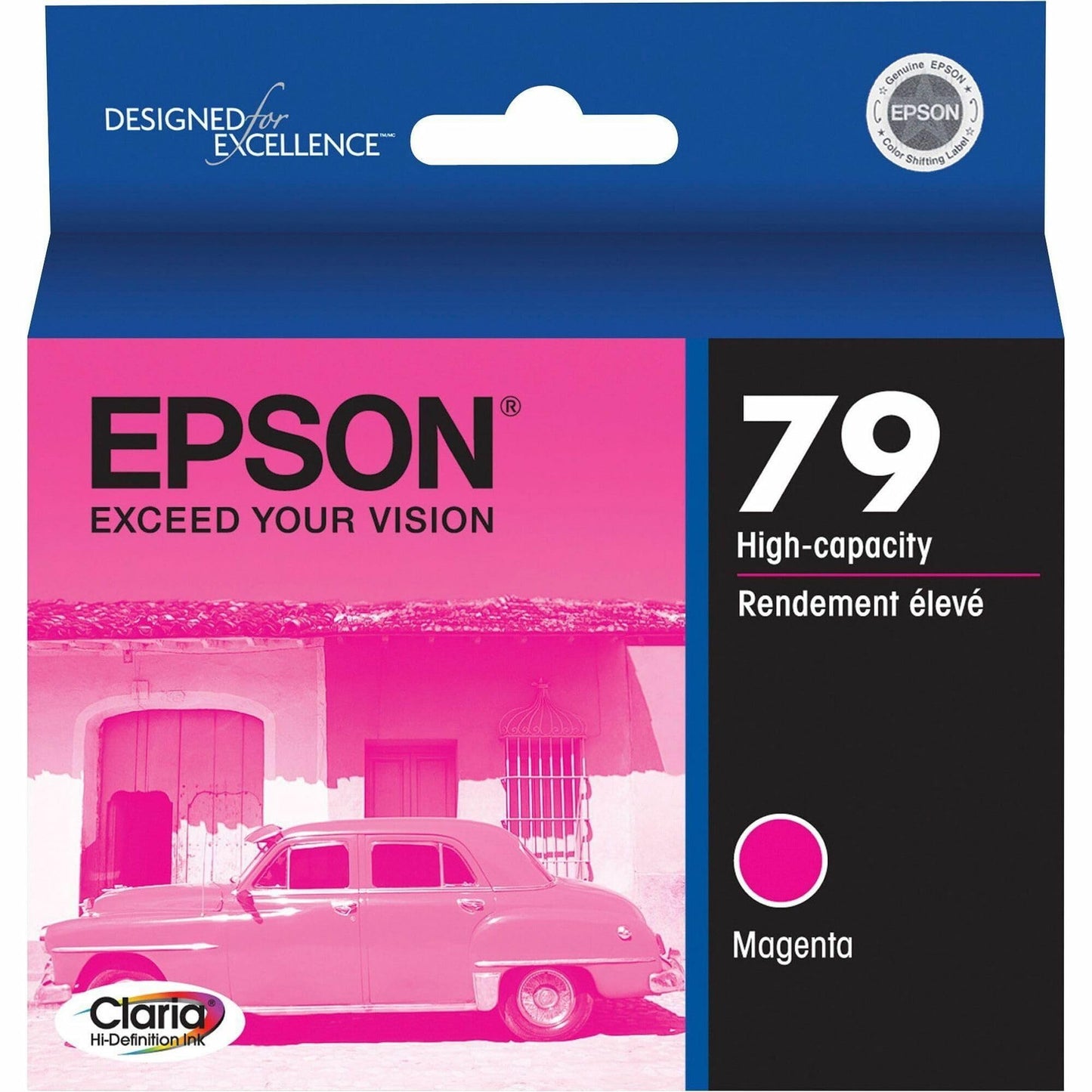 Epson 79 Claria Hi-Definition Ink Standard Capacity Magenta Cartridge (T079320) Works with Artisan 1430, Stylus Photo 1400