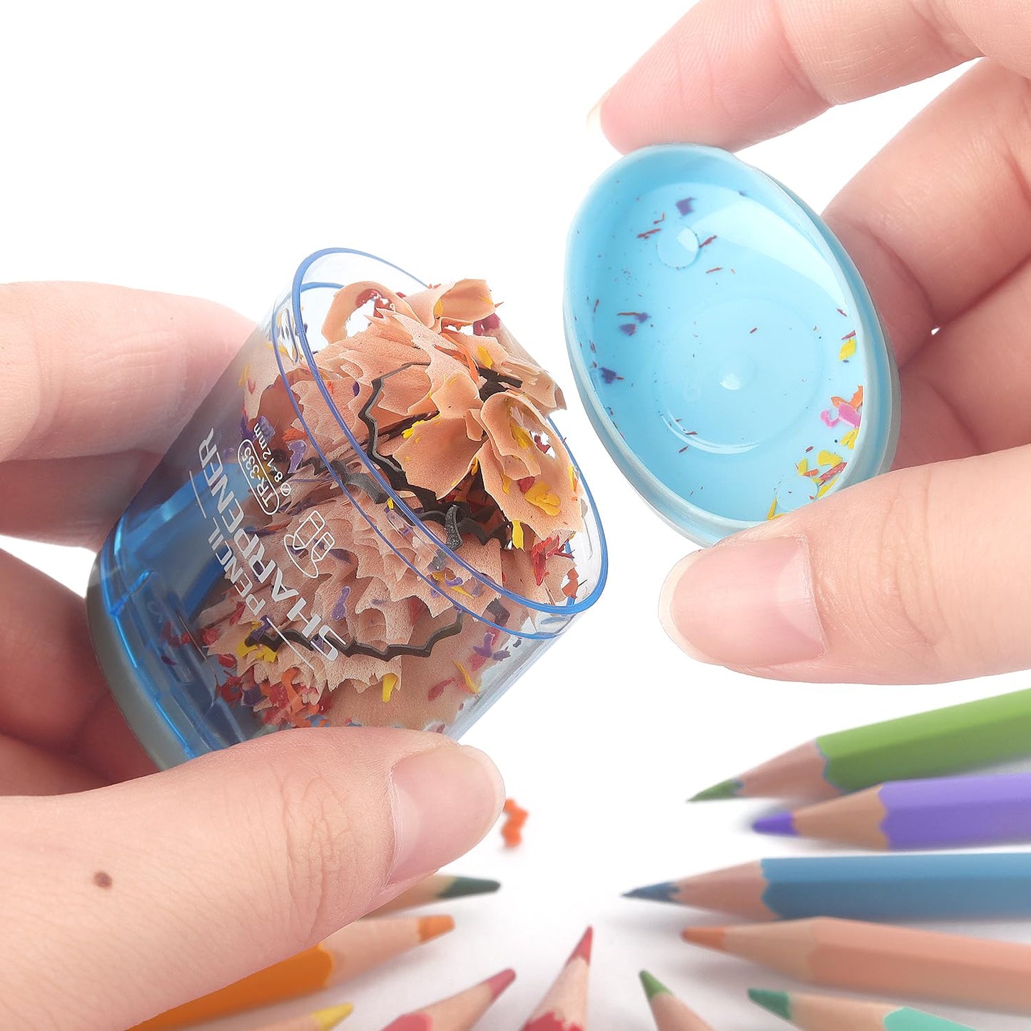 Tamaki Pencil Sharpeners Manual Dual Holes, 4 Pack